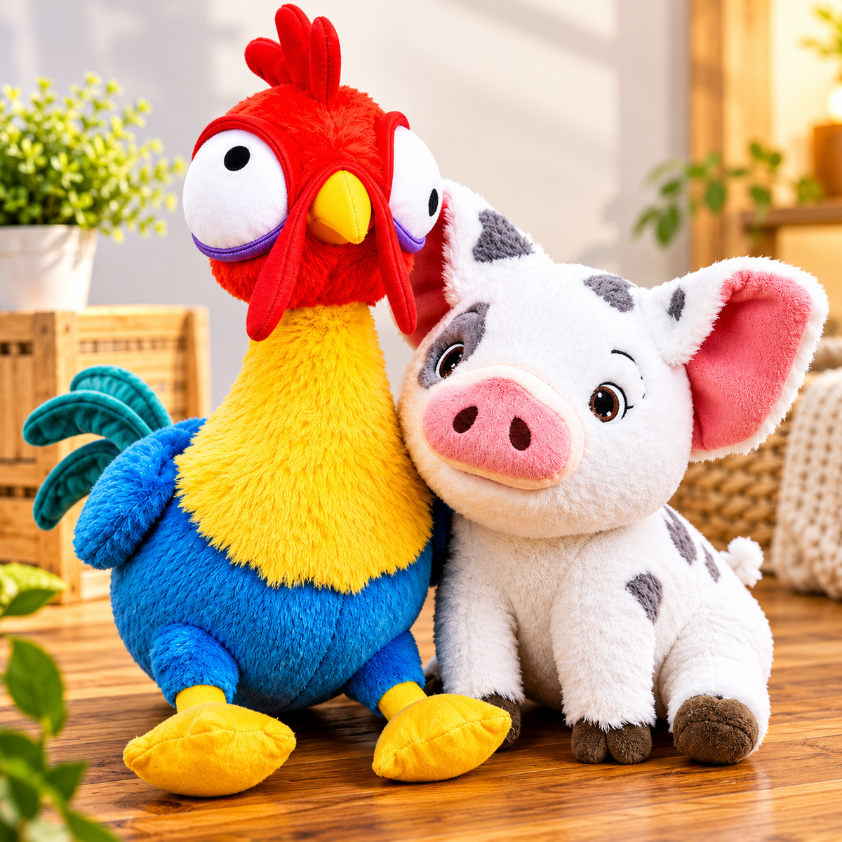 2PCS Moana Plush Set Hei Hei Rooster & Pua Pig Stuffed Animal Doll Toy 20cm GiftView Sold History