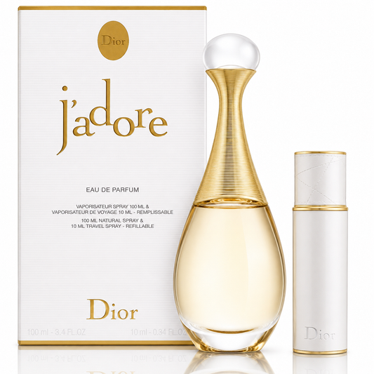 J'ADORE by DIOR SET 2 pc's👑3.4 OZ & 0.34 OZ EAU DE PARFUM 👑 SEALED BOX