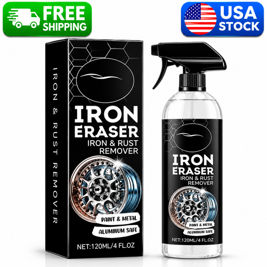Iron Eraser Rust Remover Spray, Car Wheel Paint Brake Dust Fast Cleaner 120ML