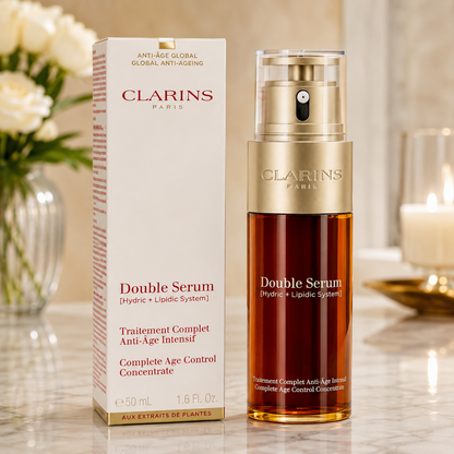 Clarins Double Serum Anti Age Complete Age Control Concentrate 1.6 oz NIB