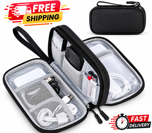 Portable Electronic Organizer Travel Cable Storage Bag Cord Case Accessories US