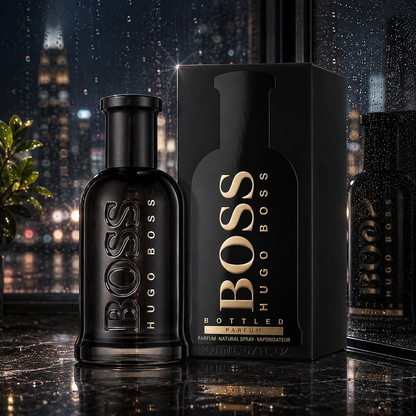 BOSS BOTTLED PARFUM-HUGO BOSS-MEN-SPRAY-3.3 OZ-100 ML-AUTHENTIC-MADE IN SPAIN