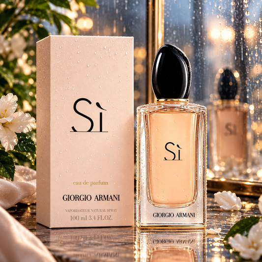 Giorgio Armani Si Eau de Parfum Spray 3.4oz/100ml, (1000000% Authentic)