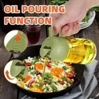 Large Capacity Cooking Oil Sprayer & Dispenser Bottle – Refillable Manual Oil Mister with Ergonomic Handle for Cooking, Grilling, Baking & Salad