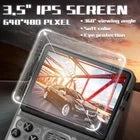 64GB Retro Handheld Game Console – Portable 2W Gaming System with Built-In Games, Orange-Red