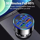 350W Super Fast Car Charger with Digital Display | Multi-Port USB Fast Charging Adapter