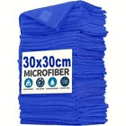 20 Pcs Blue Microfiber Cleaning Cloth 30×30cm – Super Absorbent Multi-Purpose Towels for Car, Home & Kitchen
